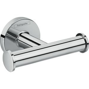 Logis Universal dubbele handdoekhaak Chroom