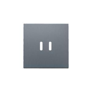 Afwerkingsset dubbele smart USB-C-lader blue grey coated