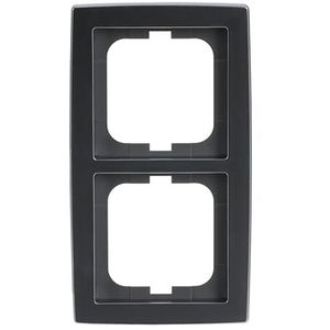 Afdekraam 2v s-chroom mat