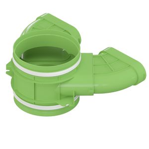Vloerplenum /plafondplenum  2xovaal 2xØ200mm