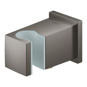 Euphoria cube wandaansluitbocht met houder hard graphite geborsteld (mat donker grijs)