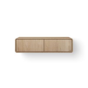 Badmeubelkast WOODEN ROUNDED FRAME 120cm eiken 2x la old grey