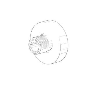 Adapter 40x25mm chr