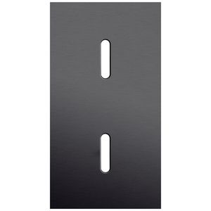 Tweevoudige afdekpl. verticaal 71mm centerafstand twee enkel