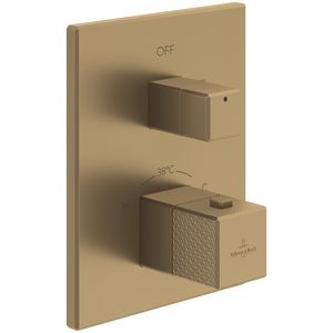 Inbouwthermostaat met stopkraan Mettlach Brushed Gold