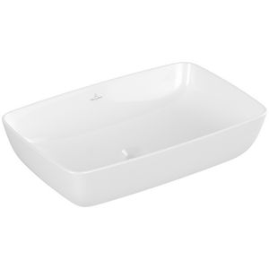 Opzetwaskom rechthoek ARTIS 580x380mm wit Alpin wit zonder overloop