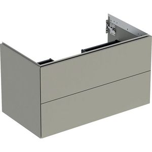 Wastafelonderkast 2x la 90cm greige mat ONE