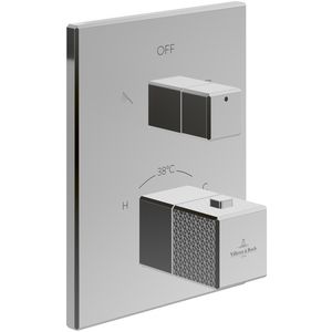 Inbouwthermostaat met tweeweg stopkraan  Mettlach Chrome