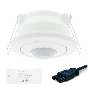 Aanwezigheiddetector plafond PIR 2200W 8M 50m² 1-10V Wieland