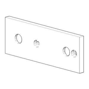 Rozet 100x55,5x8,5mm chr