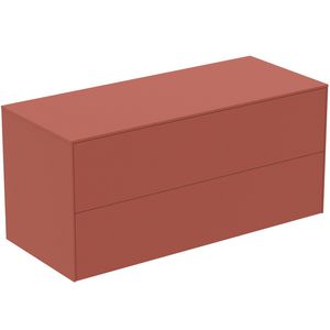 Conca wastafelmeubel 120x50x55cm 2 laden afdekblad zonder uitsnijding matt sunset