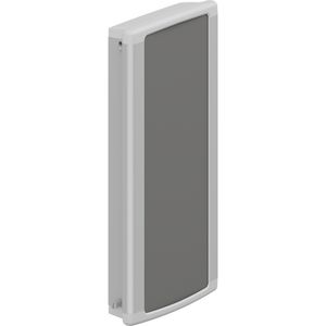 Wandrail 210mm gegroefd rechts antraciet afdekplaat PLUS
