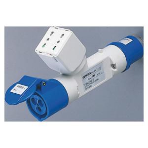 VERTAKTE ADAPTER IP44-1 CONTACTDOOS-BEDRAAD-STEKKER VVE=5
