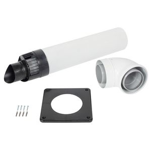 Geveldoorvoerset 100/150 incl. bocht 90° tbv Quinta Ace