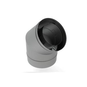Set a 2st. bocht RVS Ø150/100 45° gesegmenteerd