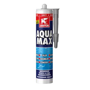 Montagelijm koker 425 g Aqua Max Grijs VVE=12