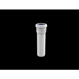 Lengte a 15cm PP AS+ riool afvoerbuis 50mm lichtgrijs geluidsarm 1x mof