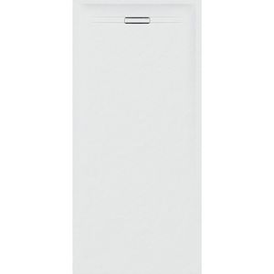 Douchevloer rechthoekig 180x90cm Wit/Leisteen Sestra
