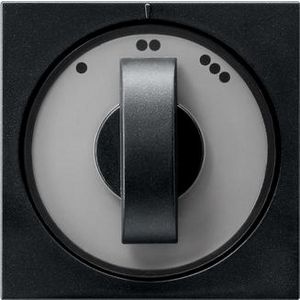 Afdekking draaiknop 3-standen System 55 zwart m