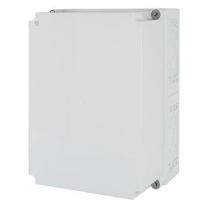 Kast Ci Hx500x375x275mm deksel Ral7035 metr.doordrukgaten