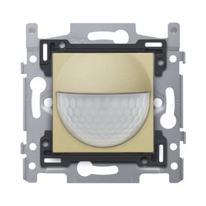 Bewegingsmelder 230V 8m 180° wanddetector inb.doos gold