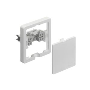 Apparaataansluitdoos vlak klauwbevestiging inbouw wit VVE=10