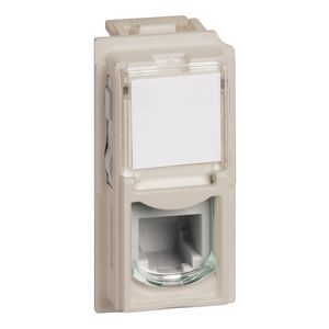 Telefooncontactdoos RJ11 zand 1 module LivingNow