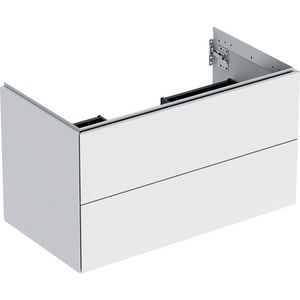 Wastafelonderkast 2x la 90cm mat wit ONE