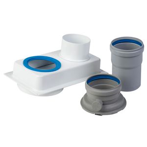 Adapterbak exc. 80-80 naar concentrisch 80/125 Avanta
