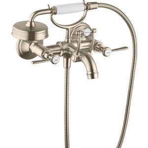 AXOR Montreux 2-hendel opbouw badmengkraan brushed nickel