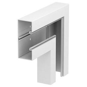 Platte hoek 70x170mm polyvinylchlorid puur wit