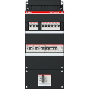 Groepenkast 9x achter 3x30mA HS+C+T 3-fasen 1SPF006907F1757