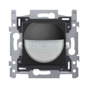 Bewegingsmelder 230V 8m 180gr. wanddetector inb.doos pianobl