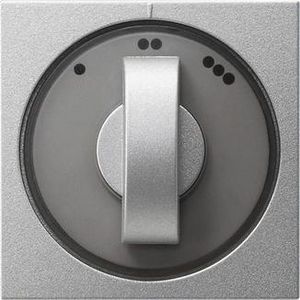 Afdekking draaiknop 3-standen System 55 kl.alum.