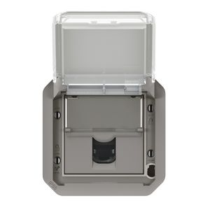 Contactdoos RJ45 Cat. 6 FTP mechanisme grijs Plexo