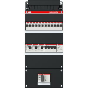 Groepenkast 12 groepen achter 3x 30mA 3-fase 1SPF006907F1771