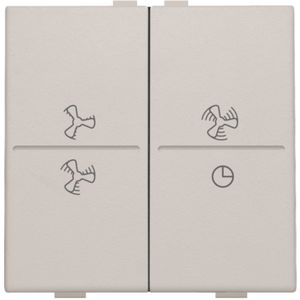 2-voudige toets ventilatoropdruk 0 - 3 RF schakelaar l.grey