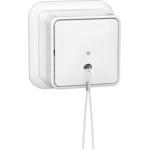 Trekschakelaar uit-wis + K/P25 Opbouw zuiver wit
