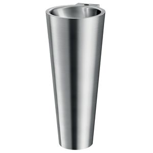 Wastafel kraangat Ø35 midden m. overl RVS 304 mat 125170