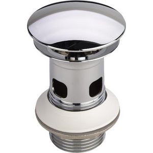 Schachtpl. 1.1/4"x63x75 m.OL chroom m.rond.afdekpl.niet afslb