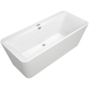 Squaro Edge duo ligbad 180x80cm wit vrijstaand met paneel