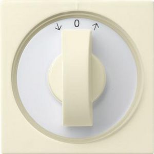 Afdekking draaiknop tijdschakelaar + jaloezie System 55 cr.wit