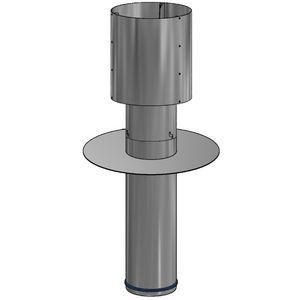 UC-160-A Uitblaaskap met Aluminium plakplaat