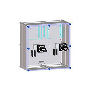 Schakelkast voorbereid voor 2 NZM1 MCCB 3P