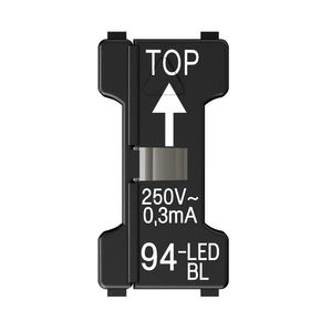 LED opsteeklampje blauw 110-250 V. 1,1mA