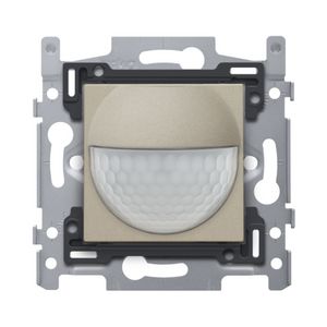 Bewegingsmelder 230V 8m 180gr. wanddetector inb.doos champag