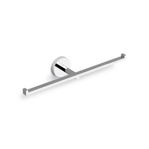 Flat closetrolhouder dubbel chroom