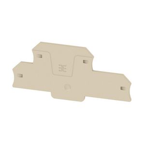 Afsluit- eindplaat d.beige h:106.05mm b:5.1mm V VVE=20