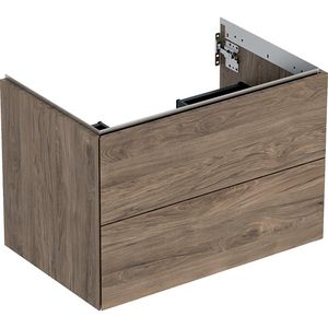 Wastafelonderkast 2x la 75cm noten hickory ONE