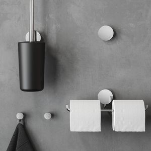 Closetborstelgarnituur wandmodel Chroom OPAL